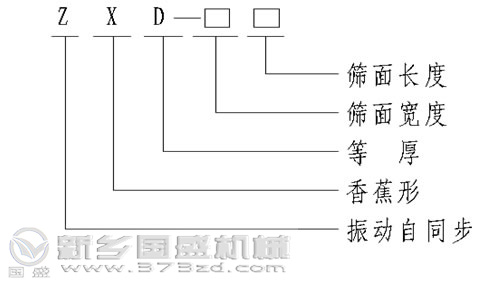 香蕉振动筛型号标识图